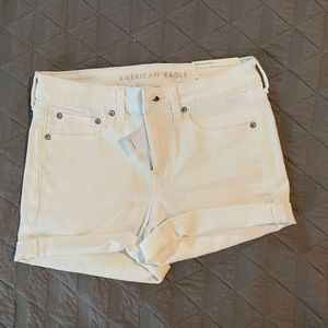 American Eagle Next Level Stretch Denim MIDI Shorts